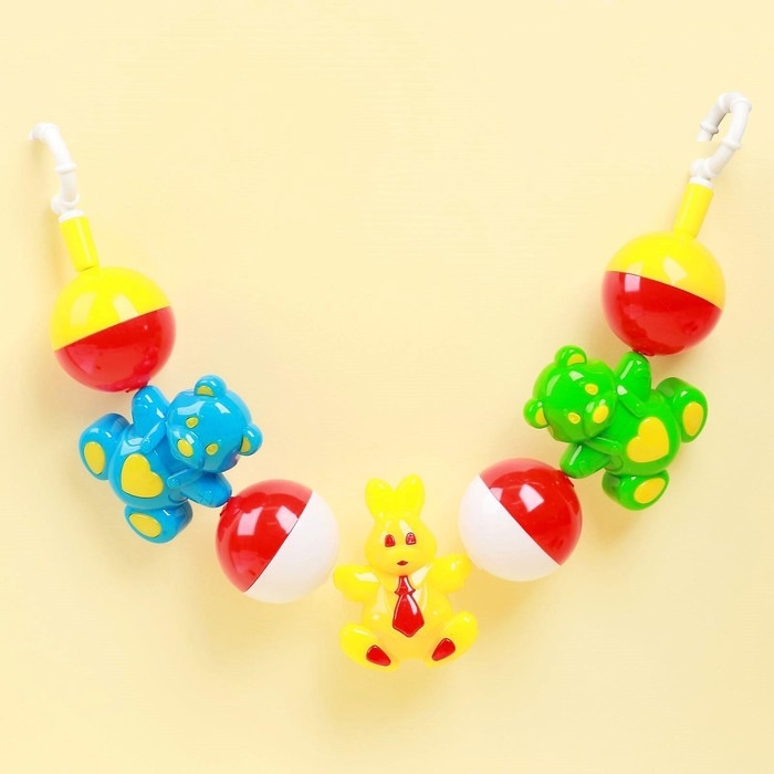 Погремушка растяжка на коляску/кроватку &laquo;Лесная сказка&raquo;, МИКС