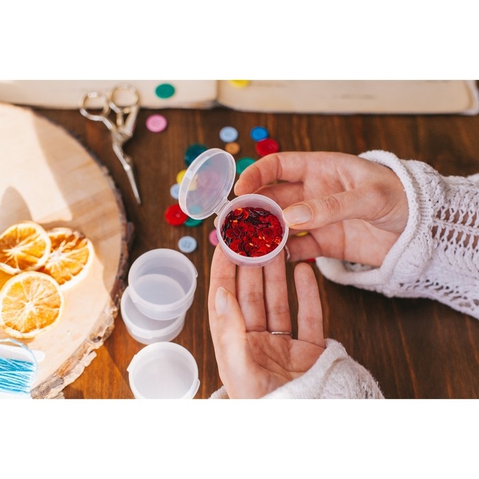 Контейнеры для хранения мелочей, d = 4,5 × 2,2 см, 4 шт Контейнеры для хранения мелочей, d = 4,5 × 2,2 см, 4 шт