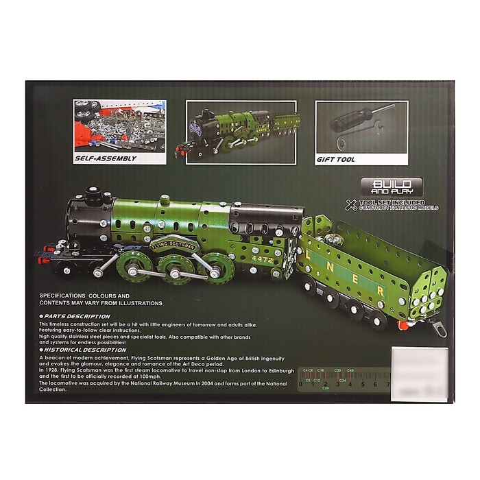 Конструктор металлический &laquo;Военный паровоз&raquo;, 340 детали