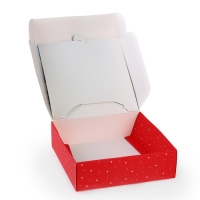 Коробка подарочная новогодняя складная &laquo;Новогодний город&raquo;, 16.5 &times; 16,5 &times; 5 см