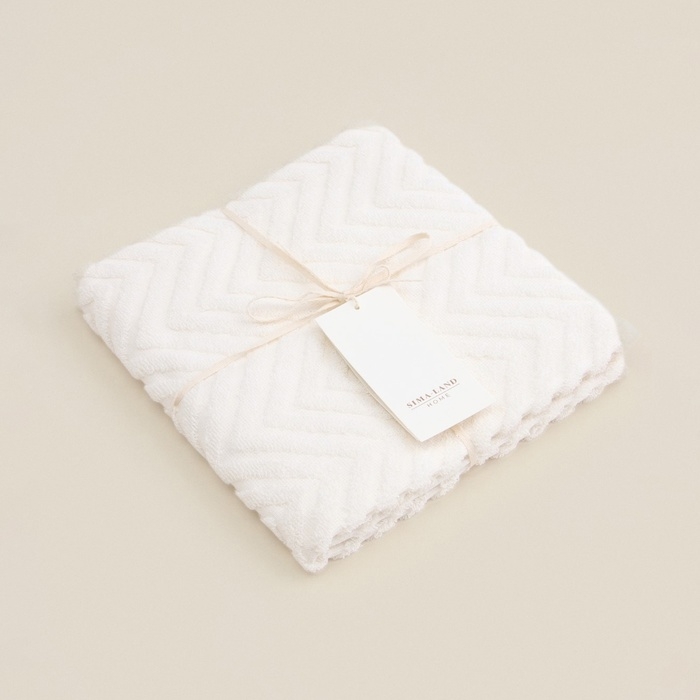 Полотенце махровое SL HOME: Geometry Полотенце махровое SL HOME: Geometry "Блан де Блан" 67х140 см, 83% хлопок, 17% лён, 500 г/м2 1024309