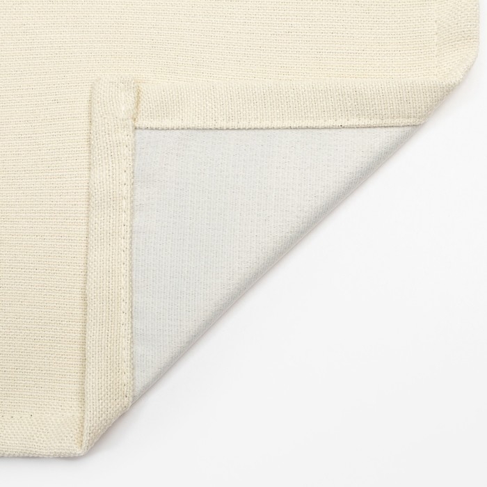 Штора портьерная Этель &laquo;Структурная&raquo;, цвет молочный, на шторной ленте, 145х265 см, 100% п/э