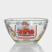 Набор детской стеклянной посуды &laquo;Три богатыря. Царевны&raquo;, 3 предмета: тарелка d=19,7 см, салатник d=13 см, кружка 300 мл