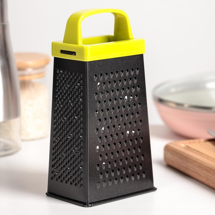 Тёрка четырёхгранная Доляна &laquo;Тёмная ночь&raquo;, 17 см, ручка МИКС