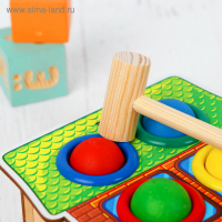 Стучалка-сортер &laquo;Дом&raquo;, с молотком, МИКС