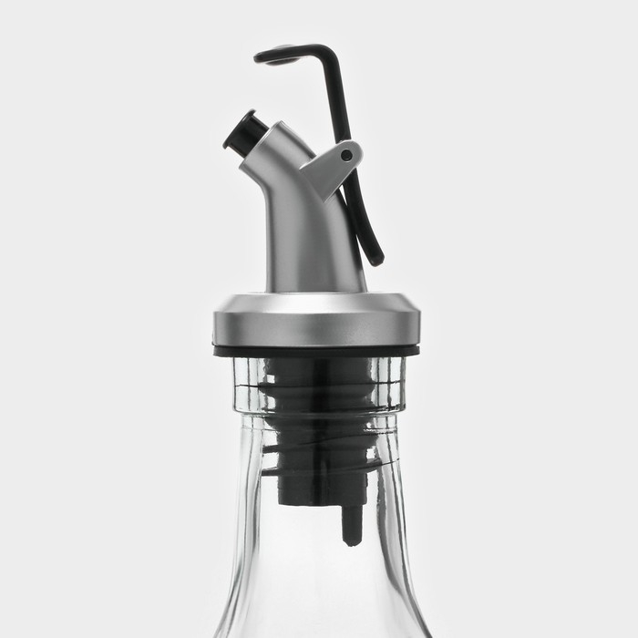 Бутылка стеклянная для соусов и масла Доляна &laquo;Классик&raquo;, 500 мл, 5,5&times;30 см, с капельным дозатором