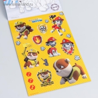 Щенячий патруль. Книга с наклейками А5 PAW PATROL "Щенячий патруль", 4 страницы + бонус Щенячий патруль. Книга с наклейками А5 PAW PATROL "Щенячий патруль", 4 страницы + бонус