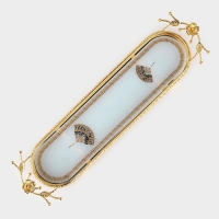 Подставка для десертов &laquo;Веер&raquo;, 54&times;13&times;7 см, цвет металла золотой