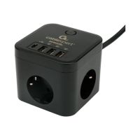 Сетевой фильтр Cablexpert Cube CUBE-3-CU3-B-1.5, 3р, 10А, 1xType-C PD, 3xUSB,1.5м, ур.защ.4+ 1030904 Сетевой фильтр Cablexpert Cube CUBE-3-CU3-B-1.5, 3р, 10А, 1xType-C PD, 3xUSB,1.5м, ур.защ.4+ 1030904