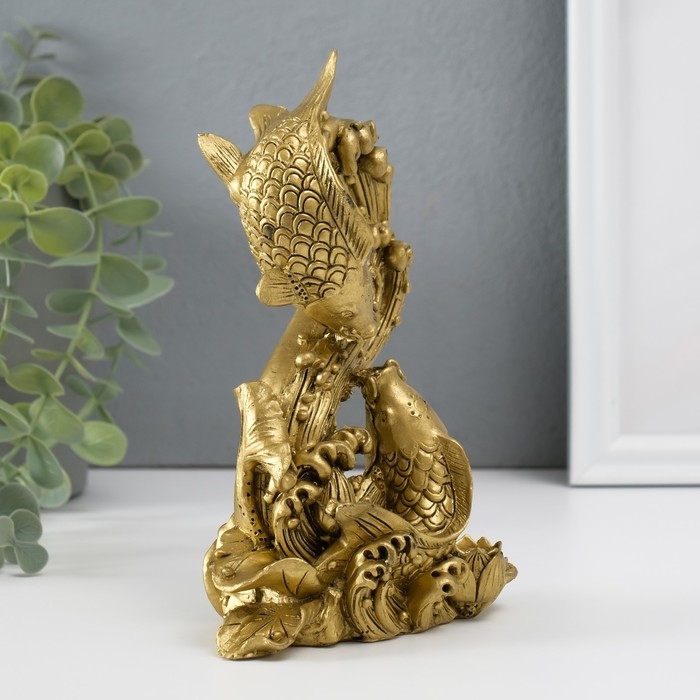 Нэцкэ бронза Нэцкэ бронза "Карпы"15 х 6,5 х 5 см