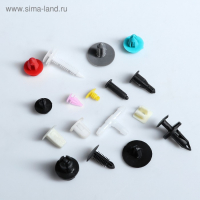 Клипсы и пистоны крепежные, набор 500 шт Клипсы и пистоны крепежные, набор 500 шт