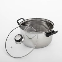 Кастрюля из нержавеющей стали Доляна «Чёрная ночь», 3 л, с крышкой Кастрюля из нержавеющей стали Доляна «Чёрная ночь», 3 л, с крышкой