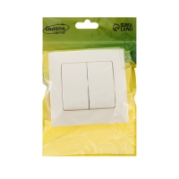 Выключатель Luazon Lighting "Антей", 10 А, 2 клавиши, скрытый, белый Выключатель Luazon Lighting "Антей", 10 А, 2 клавиши, скрытый, белый