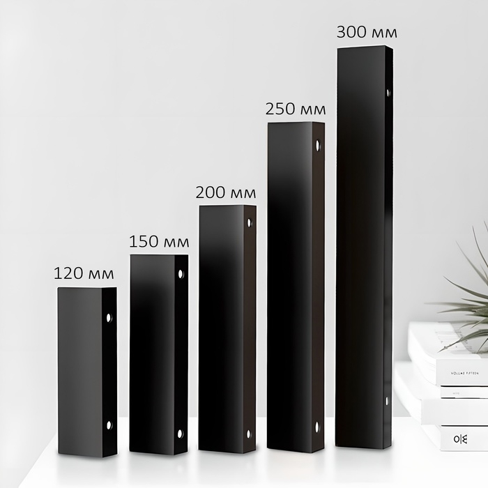 Ручка CAPPIO RT001BL, L=150 мм, м/о128 мм, цвет черный