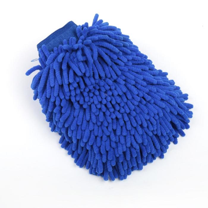 Варежка для мытья авто, микрофибра 24&times;19&times;4 см, микс