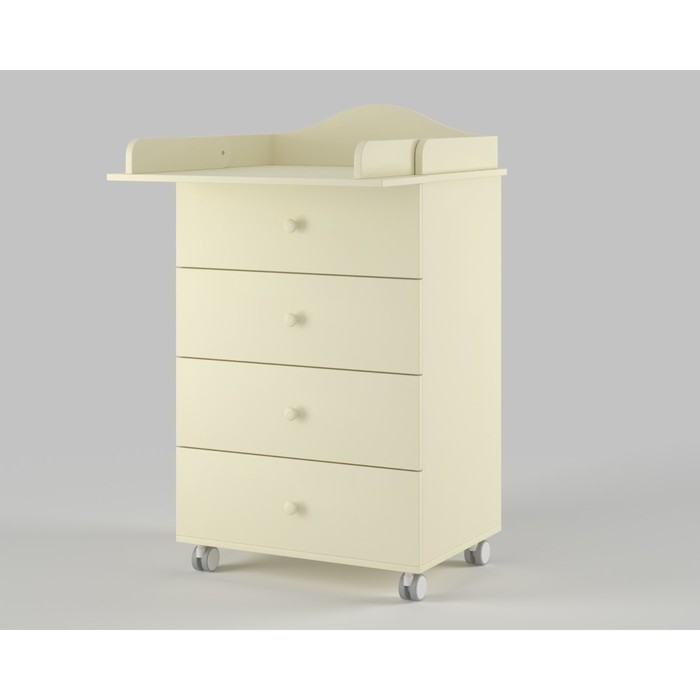 Комод пеленальный детский ИНКАНТО CLASSIC 600/4, 60х45х94 см., 4 ящика, цвет слоновая кость