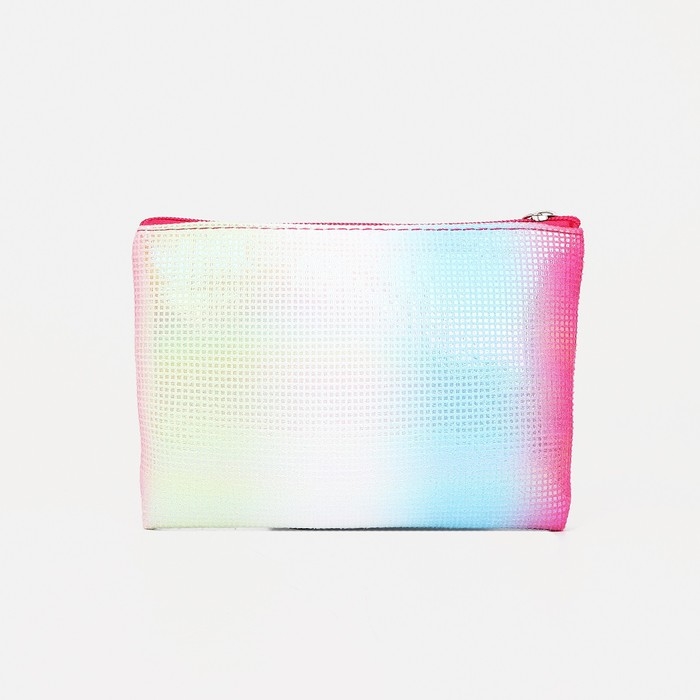 Набор косметичек 2 в 1 на молниях, цвет малиновый