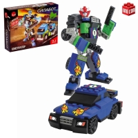 Конструктор-трансформер «Стриткар», 82 детали, цвет синий Конструктор-трансформер «Стриткар», 82 детали, цвет синий