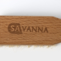 Щётка для обуви SAVANNA, 21&times;3,5 см, 59 пучков, натуральный волос