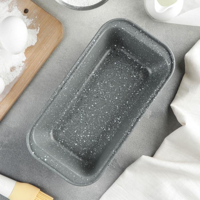 Форма для выпечки &laquo;Элин Мрамор&raquo;, 25&times;13&times;6 см, антипригарное покрытие, цвет серый