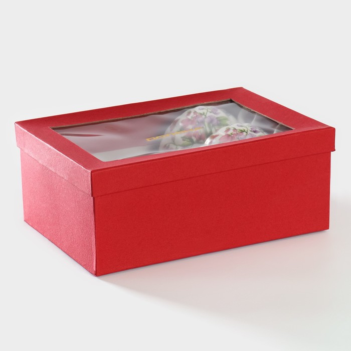 Набор чайный керамический Доляна &laquo;Колокольчики&raquo;, 4 предмета: чашка 250 мл, блюдца d=15 см