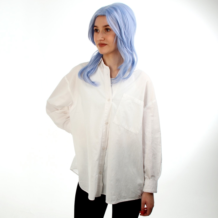 Карнавальный парик &laquo;Аниме&raquo; цвет голубой