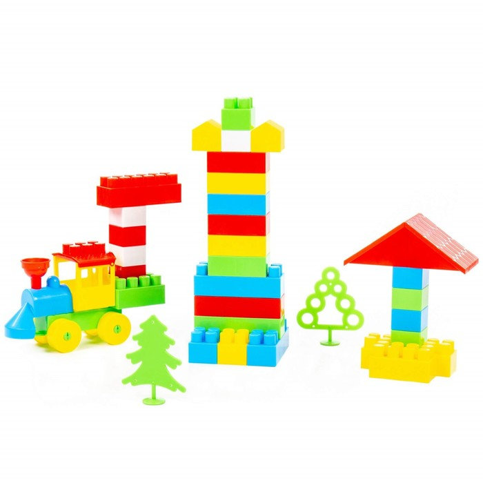 Конструктор &laquo;Строитель&raquo;, 66 деталей, в мешке