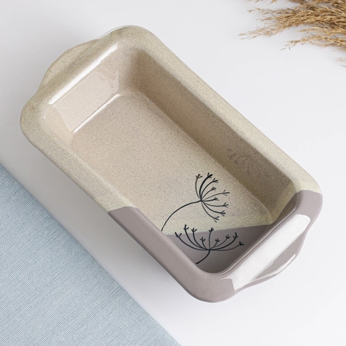 Емкость для запекания "Трапеза прямоугольная" 1л / 6,5х27х14,5см, сумерки