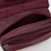 Косметичка-несессер на липучках, с крючком, цвет бордовый Косметичка-несессер на липучках, с крючком, цвет бордовый