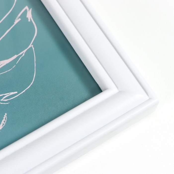 Фоторамка на 4 фото 10х15 см+зеркало Фоторамка на 4 фото 10х15 см+зеркало "Отражение" белая набор 5 шт 31х41 см