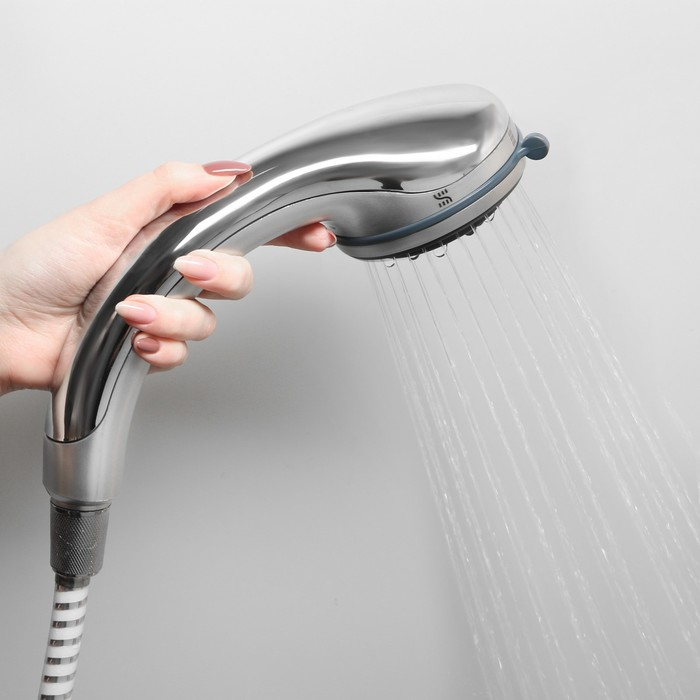 Душевая лейка Accoona A327, 4 режима, корпус пластик, цвет хром Душевая лейка Accoona A327, 4 режима, корпус пластик, цвет хром