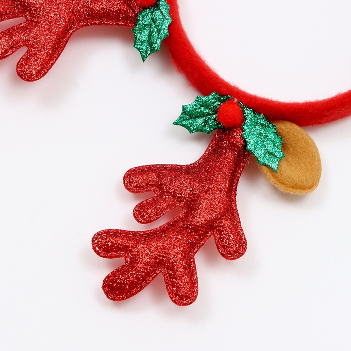 Карнавальный ободок &laquo;Рога&raquo; с ушками, цвета МИКС