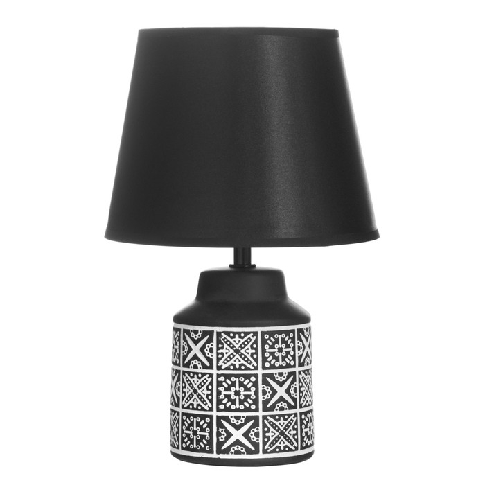 Лампа настольная Лампа настольная "Люсли" 1х40Вт Е14 черный 19,5х19,5х33,5см