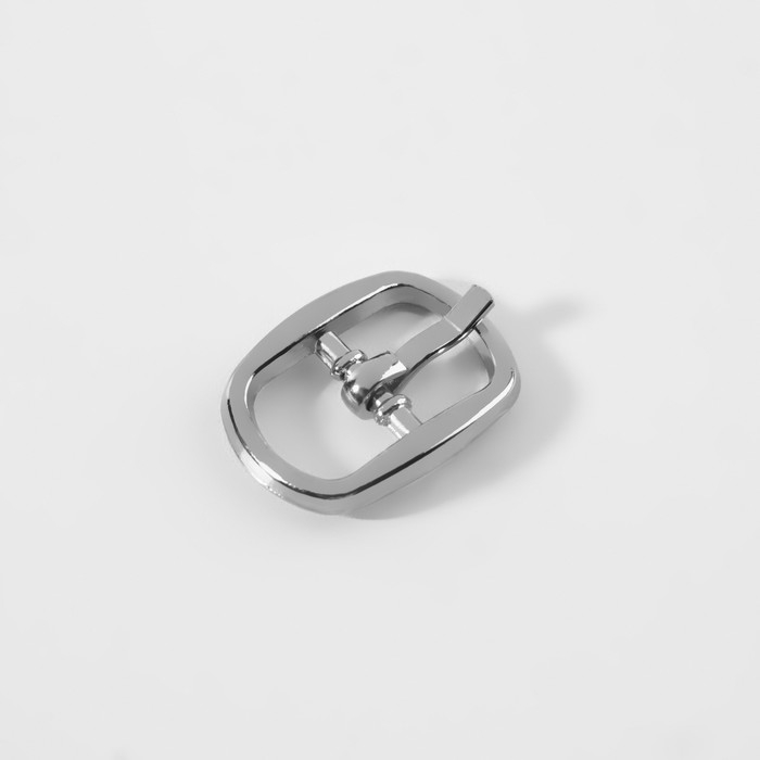 Пряжка, 1,8 &times; 1,4 см, 12 мм, 10 шт, цвет серебряный