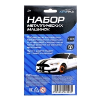 Набор металлических машин &laquo;Гонка&raquo;, 4 шт., цвета МИКС