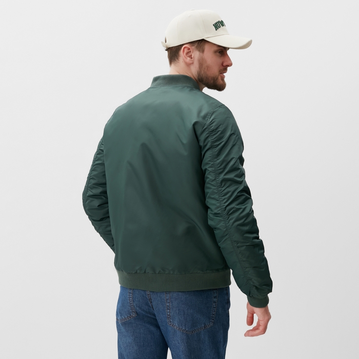 Бомбер мужской на молнии MIST, размер 50, хаки