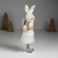 Кукла интерьерная "Ангелочек в шапке с ушками зайчика" 4х8х20 см Кукла интерьерная "Ангелочек в шапке с ушками зайчика" 4х8х20 см
