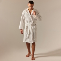 Халат махровый с капюшоном мужской SL HOME: Basic "Блан де Блан", размер M, 100% хлопок, 420 г/м2 98 Халат махровый с капюшоном мужской SL HOME: Basic "Блан де Блан", размер M, 100% хлопок, 420 г/м2 98