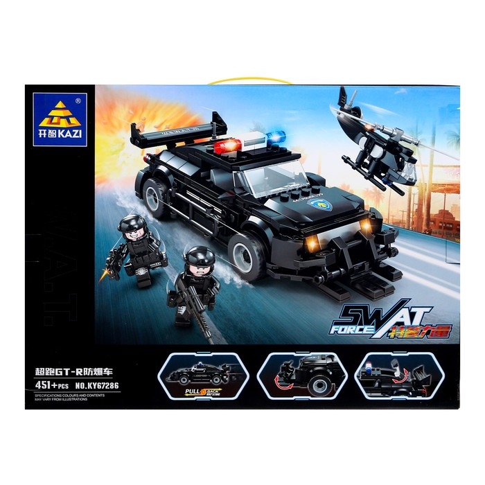 Конструктор спецназ &laquo;Патрульная машина&raquo;, 451 деталь