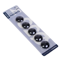 Магниты для досок Globus 30 мм, 5 штук, чёрные, в блистере Магниты для досок Globus 30 мм, 5 штук, чёрные, в блистере