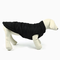 Одежда для собак. Куртка зимняя &laquo;Тёплая зима&raquo;, чёрная размер M