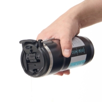 Термокружка, 600 мл, Путешествие, сохраняет тепло до 12 ч, 20.7 х 7.5 см, черная Термокружка, 600 мл, Путешествие, сохраняет тепло до 12 ч, 20.7 х 7.5 см, черная