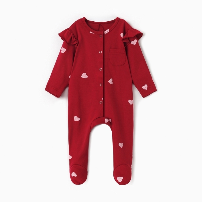 Комбинезон детский MINAKU, цвет красный, рост 80-86 см