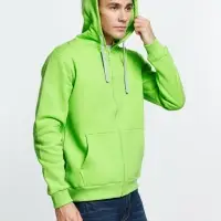 Толстовка на молнии с капюшоном Siverga Heavy, зеленое яблоко, размер L Толстовка на молнии с капюшоном Siverga Heavy, зеленое яблоко, размер L