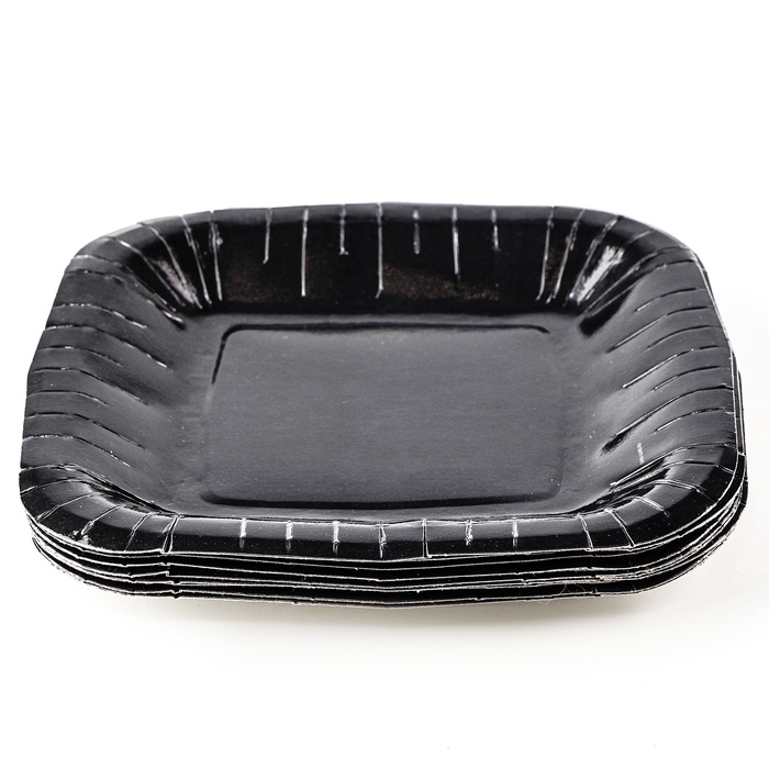 Набор посуды одноразовый «Чёрный», 12 стаканов, 12 тарелок Набор посуды одноразовый «Чёрный», 12 стаканов, 12 тарелок