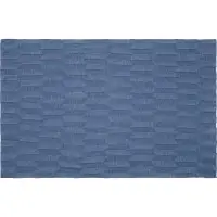 Плед Rombus, синий меланж (джинс)