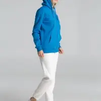 Толстовка на молнии с капюшоном Siverga Heavy 2.0, бирюзовая, размер 4XL