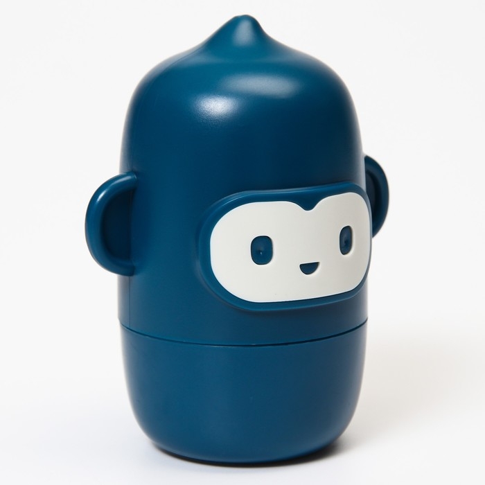 Набор маникюрный детский «Обезьянка»: ножницы, щипчики, пилочка, пинцет, цвет синий Набор маникюрный детский «Обезьянка»: ножницы, щипчики, пилочка, пинцет, цвет синий