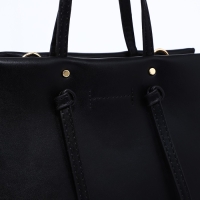 Сумка женская тоут на молнии, цвет чёрный Сумка женская тоут на молнии, цвет чёрный