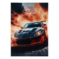 Набор блокнотов А5, 40 листов в клетку на скрепке "Авто", обложка мелованный картон, блок офсет, 4 штуки Набор блокнотов А5, 40 листов в клетку на скрепке "Авто", обложка мелованный картон, блок офсет, 4 штуки